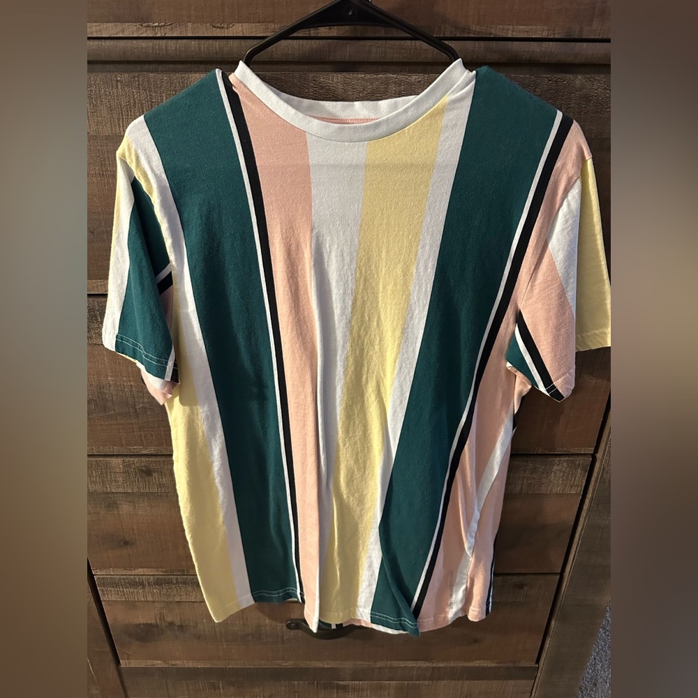 Multi-color Medium Denim & Flower T-shirt